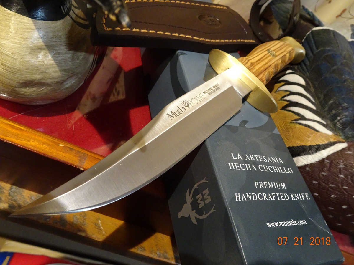 Couteau Muela SCOUT BOWIE Olive – Modèle BW 16.O (Neuf, Réf. 32003)