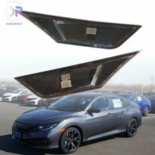 For 2016-2021 Honda Civic LED Smoked Side Marker Lamps Turn Signal Lights LH&RH