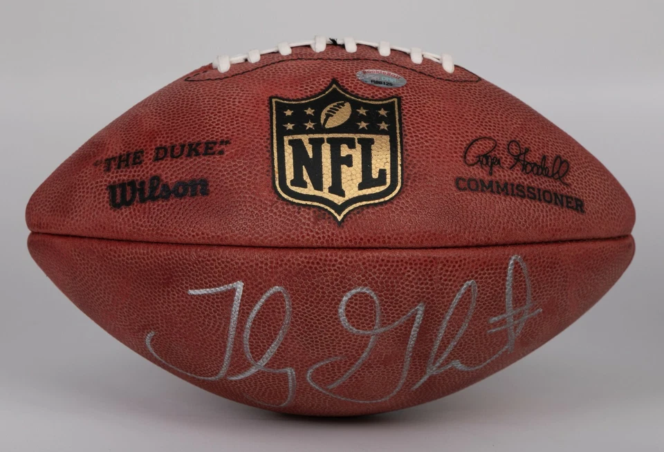 Fútbol americano oficial firmado por Toby Gerhart certificado de autenticidad PSA/DNA juego pelota Vikings Stanford Foto 4 de 4