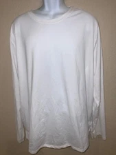 All In Motion MENs XXL WHITE color LONG Sleeve Performance T-shirt moisture wick
