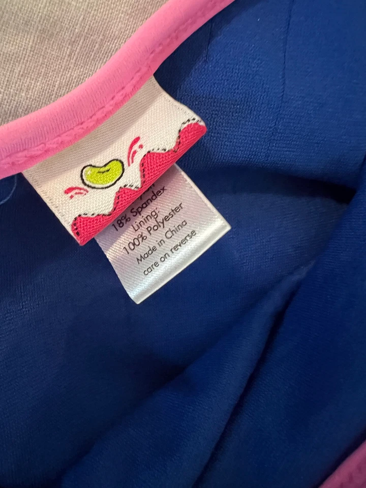 Traje de baño Jumping Bean niñas 6 piezas falda incorporada azul rosa ancla Foto 3 de 4