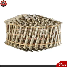 Head Diameter 3/4" to 1-3/4" × 0.12" Coil Roofing Nail Galvanized 3/8" 15 Degree