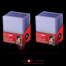 TOPLOADERS (Regular) ~~ PACK of 25pc(X2) ~~ FREE SHIPPING! [2 PACKS = 50PCS]