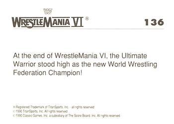 The Ultimate Warrior 1990 Classic WWF The History of Wrestlemania The Ultimate Warrior 1990 Classic WWF The History of Wrestlemania