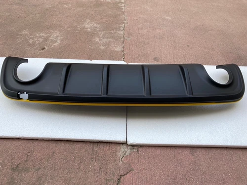 Spoiler Dam Rear Bumper Julietta Yellow Edge Double Exhaust ORIGINAL