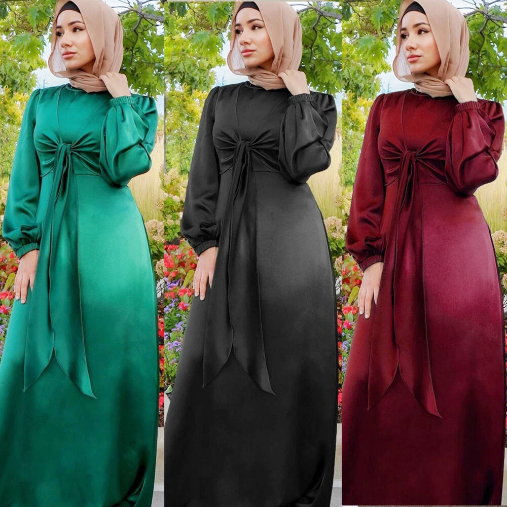 Plain Abaya Dress Muslim Women Modest Gown Islamic Clothing Dubai Saudi  Turkish Hijab Robe Casual Outfits Ramadan Eid | Fruugo AE