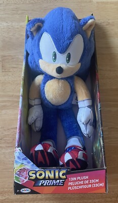 Sonic Prime - 13in Plush - Sonic the Hedgehog - Netflix - Jakks Pacific - New