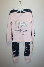 CARTER'S GIRLS PAJAMA SET COMBO 4 PIECES TOPS  PANTS UNICORN CAT MOON SIZE 4T