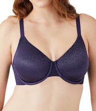 Wacoal 855303 Back Appeal Smoothing Underwire Bra Eclipse Navy Blue 34DD