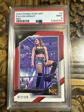 2022 Panini NXT WWE Fallon Henley #3 Rookie RC RED 72/199 MINT 9