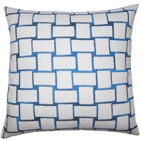Quetzal Geometric 22-inch Down Feather Throw Pillow Teal Quetzal Geometric 22-inch Down Feather Throw Pillow Teal