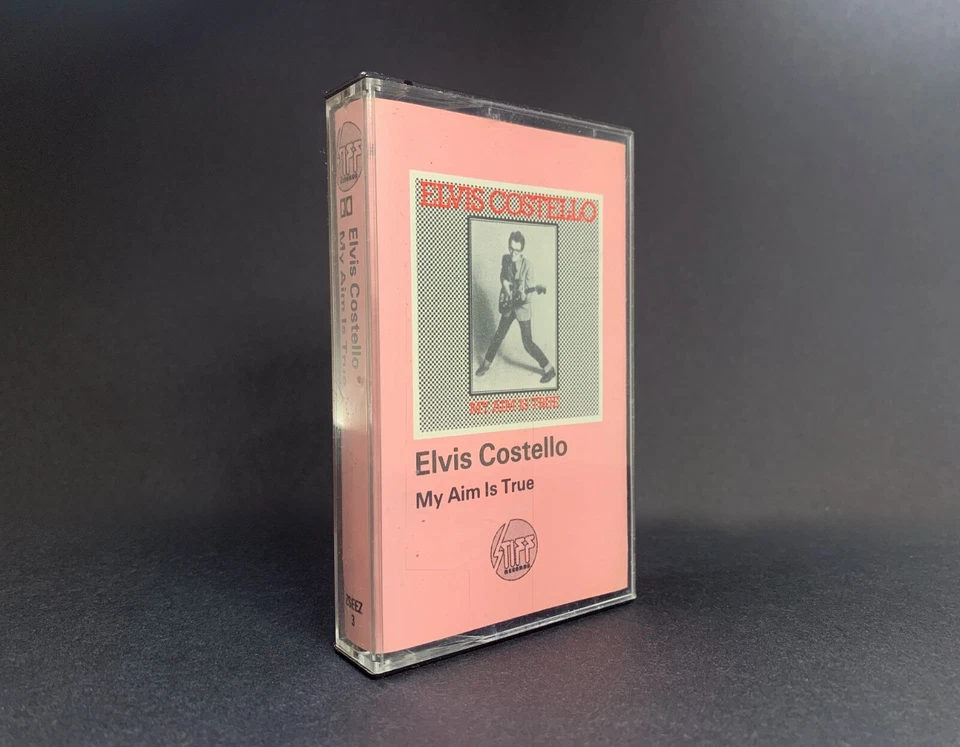 Elvis Costello MY AIM IS TRUE Cassette ZSEEZ3 **UK 1ST ISSUE 1977** PINK LABEL - Image 2 of 4