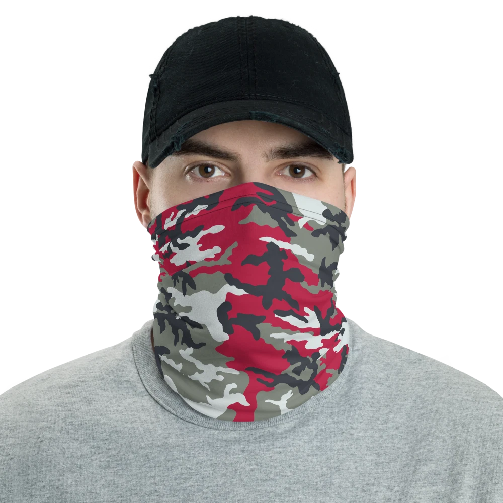 Cherry Red ERDL Camouflage Neck Gaiter