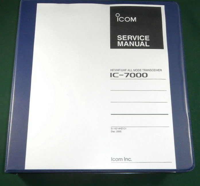 Icom IC-7000 SALENEW very popular! Service Manual: w all 11 Color Selling rankings Addendums