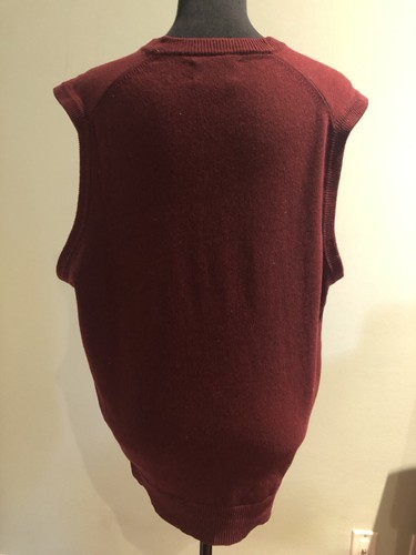 100% men’s cashmere sweater vest made in USA - Picture 2 of 3