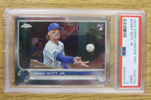 2022 Topps Chrome Update Bobby Witt, Jr RC Kansas City Royals PSA 9 JP