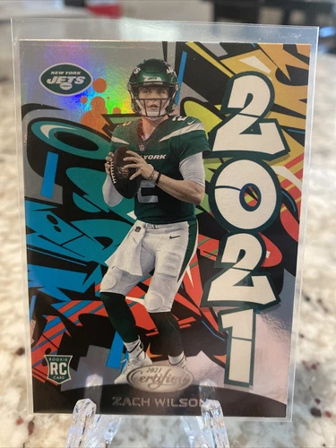 2021 Certified Zach Wilson Jets #1 Rookie Graffiti Mirror Insert 2021-17 Mint 🔥