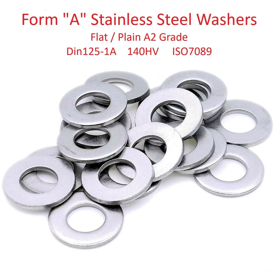 FABORY M14 M16 M18 M20 M22 M24 M27 M30 Form A Stainless Steel Flat Plain Washers DIN125