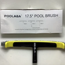 POOLAZA Pool Brush 17.5'' Pool Brush HEAD ONLY for Inground & AboveGround Pools