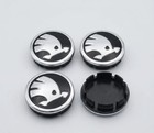 4PCS Skoda Wheel center caps 56mm Scala Rapid Fabia Octavia Roomster