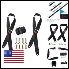 iLSKW Golf Cart Seat Lap Strap Belts Kit Universal Golf Cart Belt Kit Front
