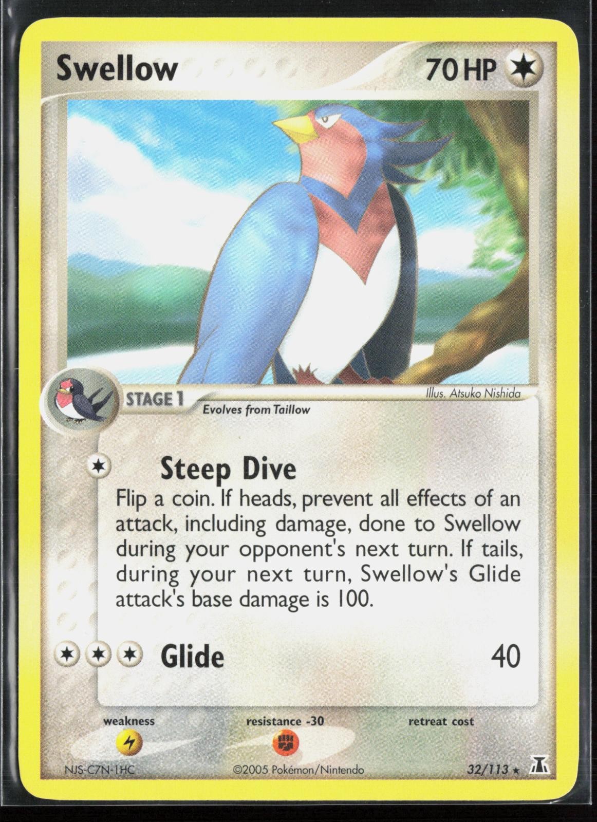 Swellow 32/113 - Pokemon Delta Species - Rare - LP/MP