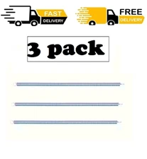 Wood Screen Door Ext. Spring, Spring Steel, Nickel-Plated 3 Pack