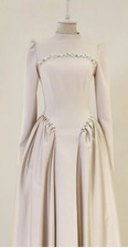 Zeya Islamic Evening Dress Sz 4 Champagne, Color Pre Owned Excellent Condition