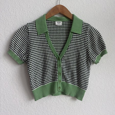 Cotton On XS Cropped Knit Cardigan Sweater Sh...