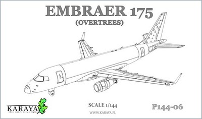 Karaya P144-06 1/144 Embraer 175 overtrees plastic model