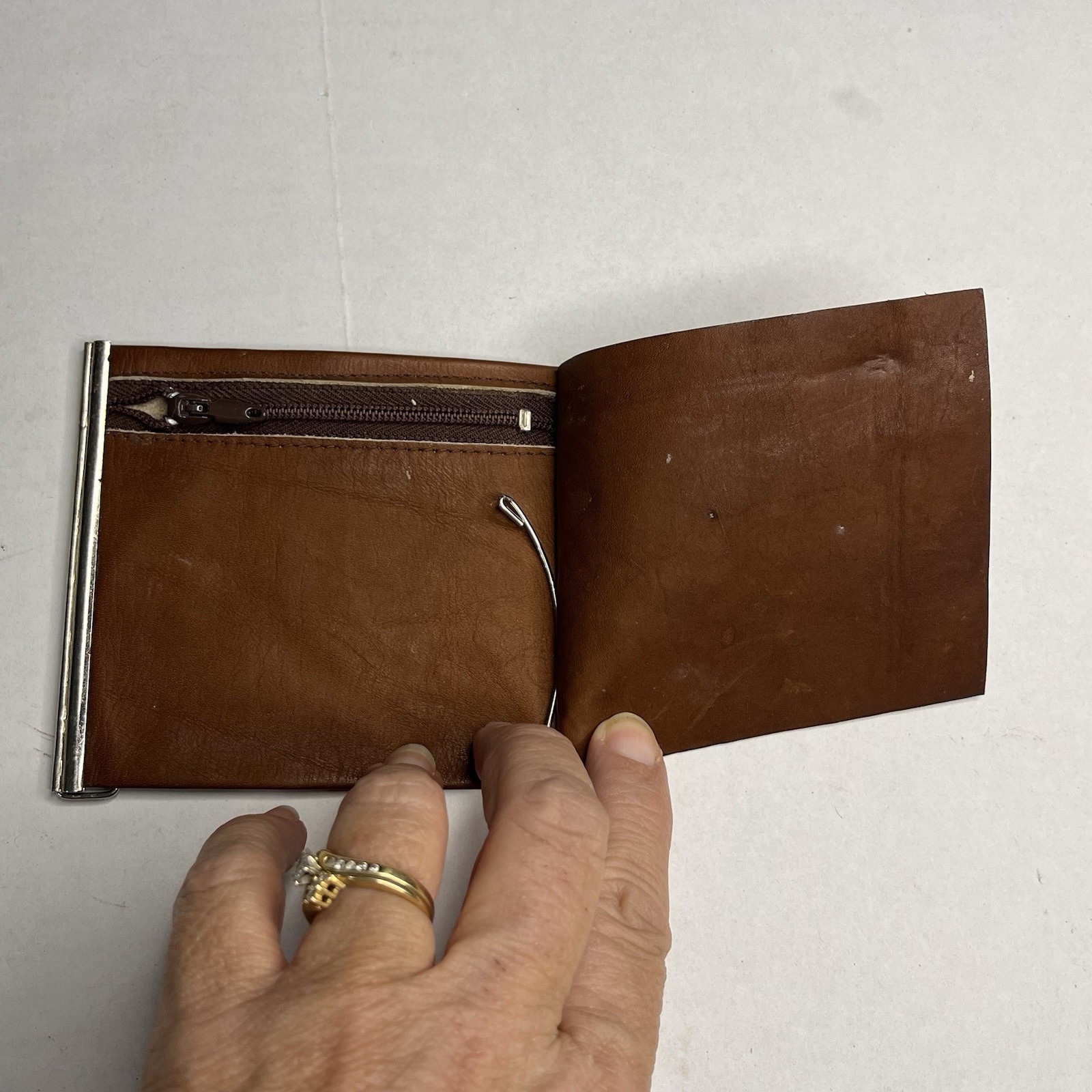 Slim Trifold Python Money Clip Wallet - image 4