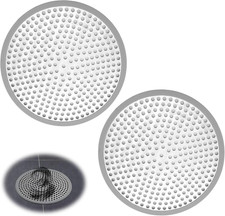 2 PCS Shower Drain Hair Catcher – Stainless Steel and Silicone Hair Stopper & St
