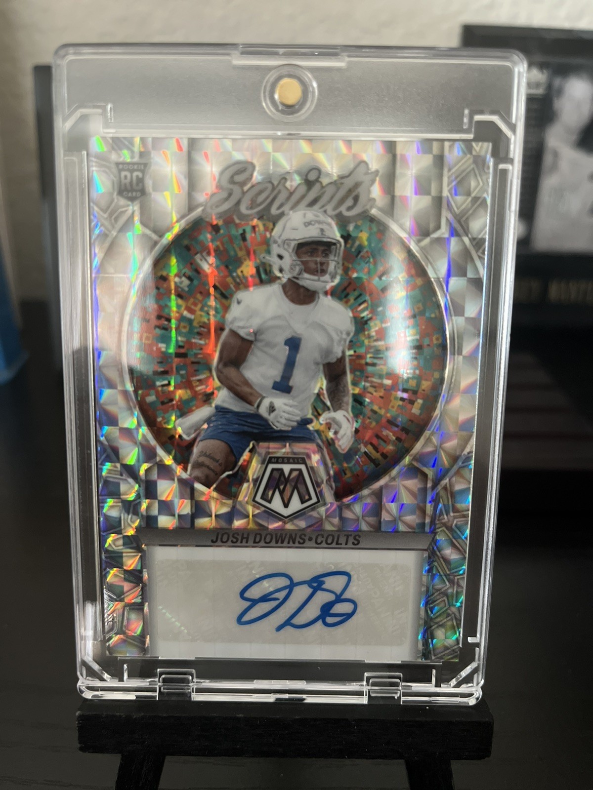 2023 Panini Mosaic - Rookie Scripts Josh Downs #RS-JD (AU, RC) Colts