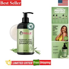 Strengthening Rosemary Mint Shampoo with Biotin - Nourishing  Cleansing 12 oz