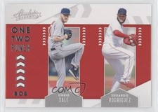 2020 Panini Absolute One Two Punch Chris Sale Eduardo Rodriguez #OTP8 8x7