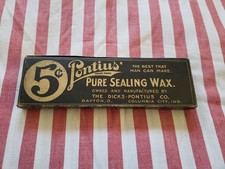 Vintage Sealing Wax For Canning, The Dicks-Pontius Co, Dayton Ohio 