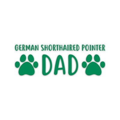 German Shorthaired Pointer Dad Vinyl Sticker Die Cut Weatherproof UV Protected
