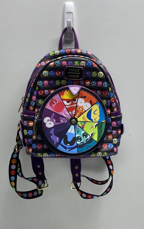 Loungefly Disney Pixar Inside Out 2 Mini Backpack Spinning Feeling Wheel