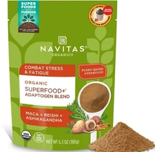 Navitas Organics Superfood+ Adaptogen Blend for Stress Support Maca Exp 9/25