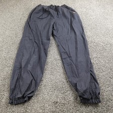 VTG Adidas Pants Mens L Gray Warmup Track Windbreaker Jogger Tapered 90s Y2K