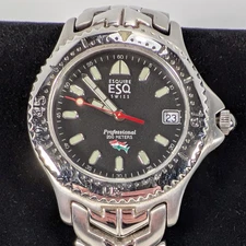 Movado ESQ Esquire Diver's Watch With Bracelet & New Battery 300422