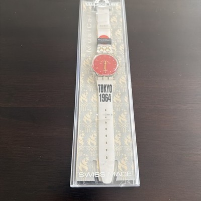 NOS Swatch SLZ100 Tokyo 1964 Olympic Musicall Watch Box Papers Jean Michel Jarre