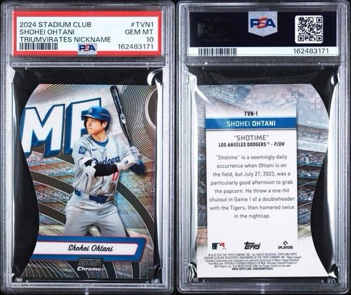Shohei Ohtani [Black] #TVN-1 2024 Topps Stadium Club Triumvirates Nickname card