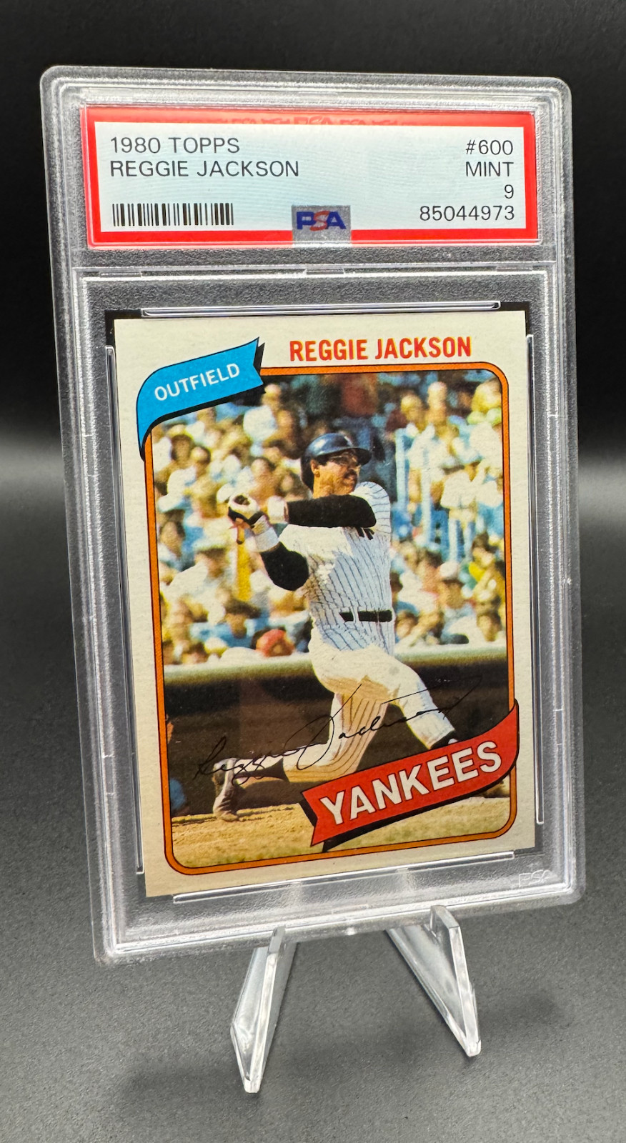 1980 Topps Reggie Jackson 600 Yankees PSA 9
