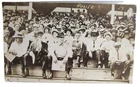 1914 AMBOY ILLINOIS RPPC Real Photo Postcard Grand Stand Races LEE COUNTY FAIR