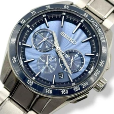 Seiko Brightz 8B82-0AR0 SAGA183 Chronograph Date Solar Mens Watch Auth Works
