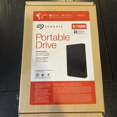 Seagate 5TB Portable External Hard Drive HDD - STGX5000400 - Factory sealed. 