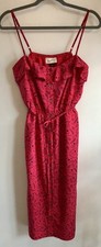 Universal Thread Red Black Floral Print Sun Dress NWT Medium Adjustable Straps