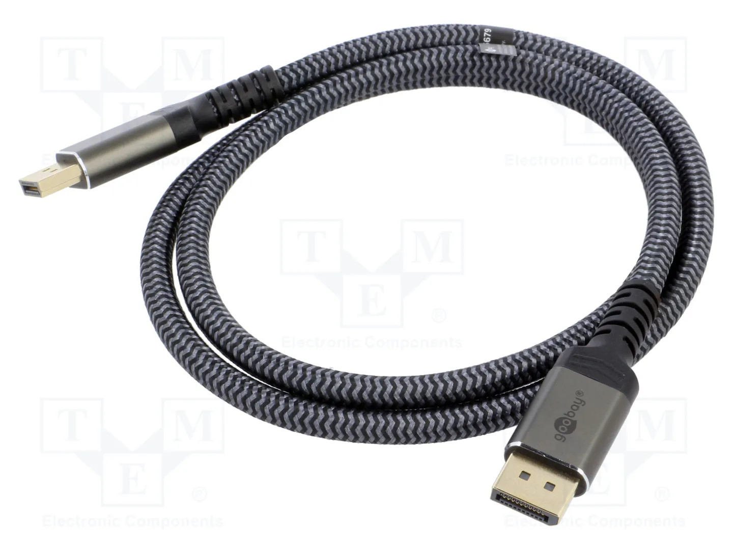 Cable DisplayPort 2.1 Goobay Plus 1 m gris - Image 2