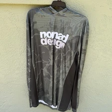 Nomad Designs Tech Fishing  Shirt With Attached Hood Size 3X  Weather Protection